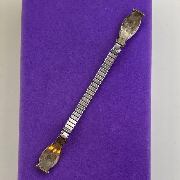 💛 Vintage Native American Sterling Silver Turquoise Watch Tips | Boho - Picture 5 of 7